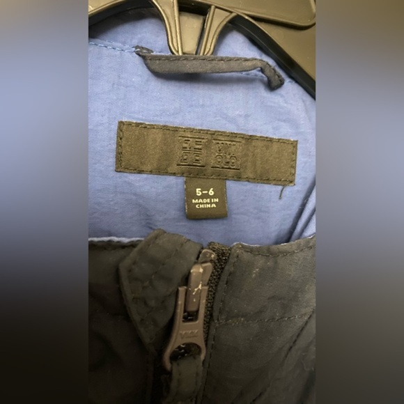 Uniqlo Navy Water Repellant Cotton-lined Jacket 5-6Y - Picture 7 of 7